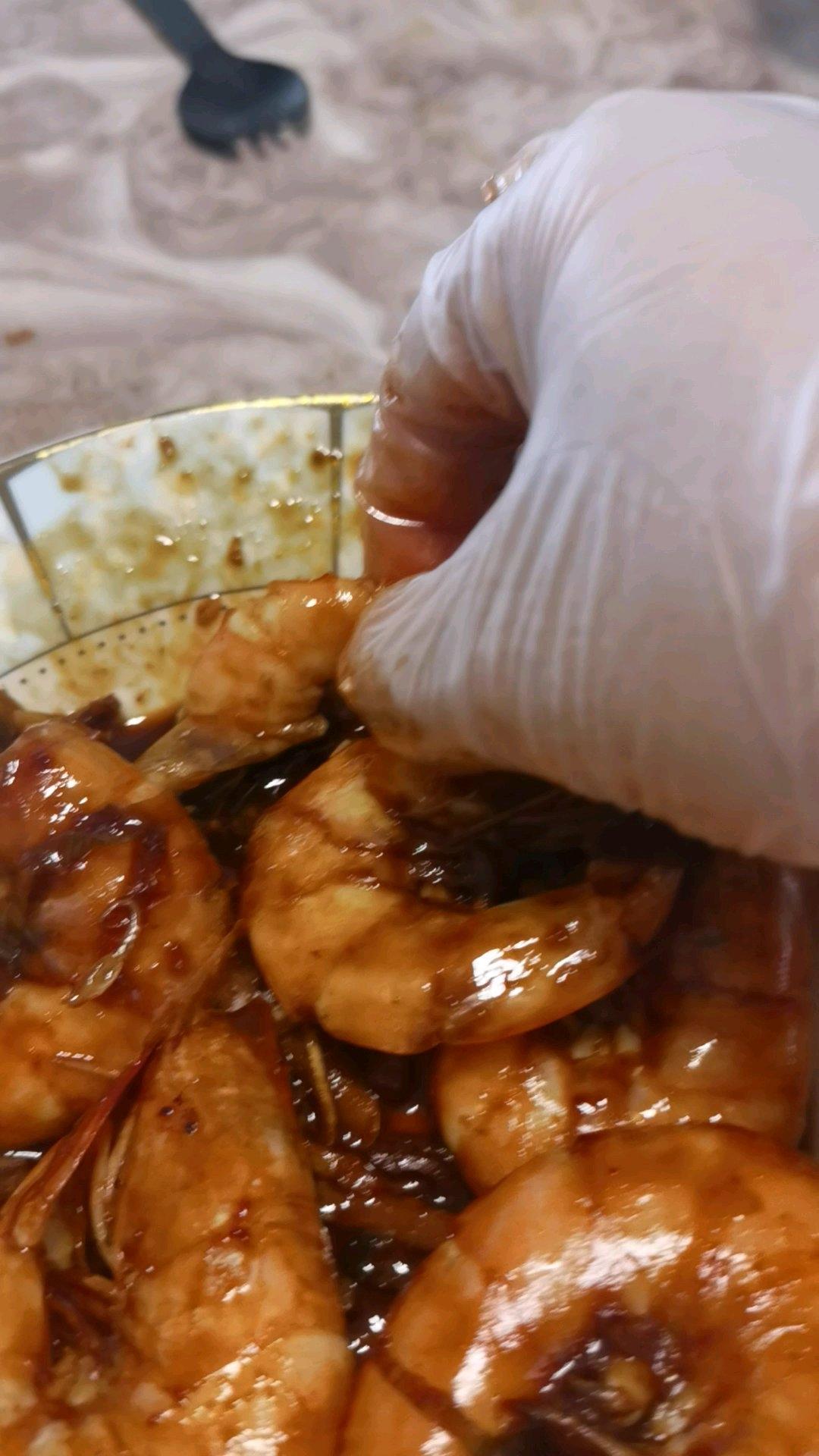 家庭版油焖大虾