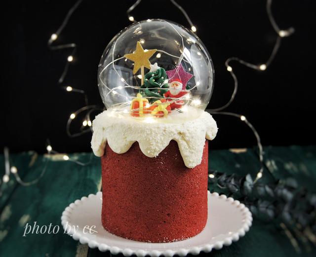 圣诞第三弹－红丝绒水晶球蛋糕的做法