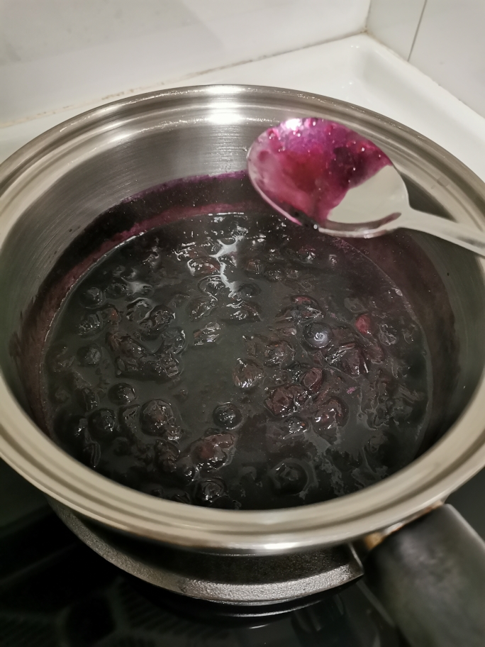 蓝莓山药～附自制蓝莓酱教程的做法 步骤5
