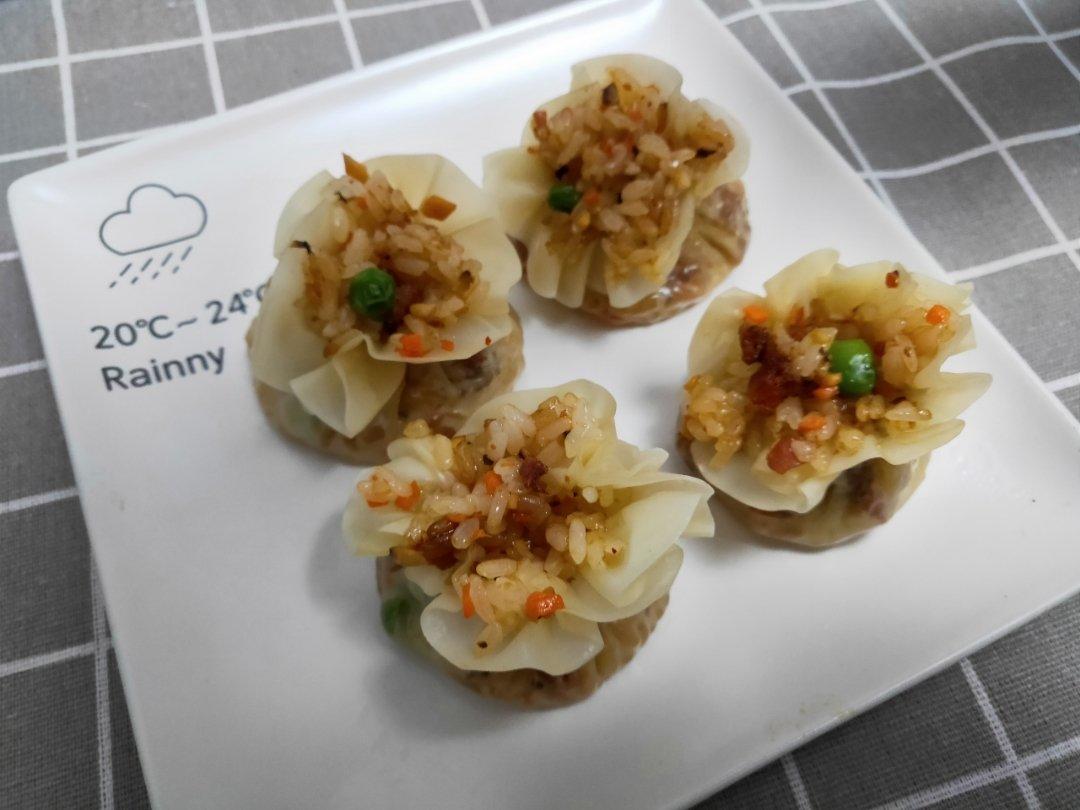 饺子皮咸蛋黄烧麦