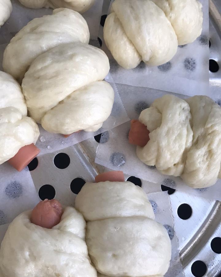快手火腿卷～一次发酵