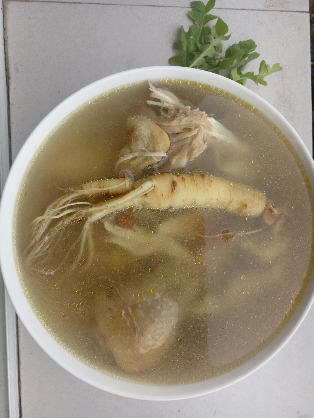 鲜参鸡汤的做法