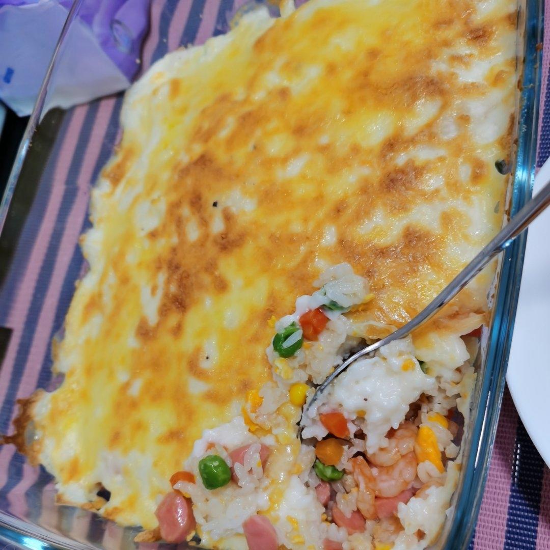 海鲜芝士焗饭🍤🧀️🍚