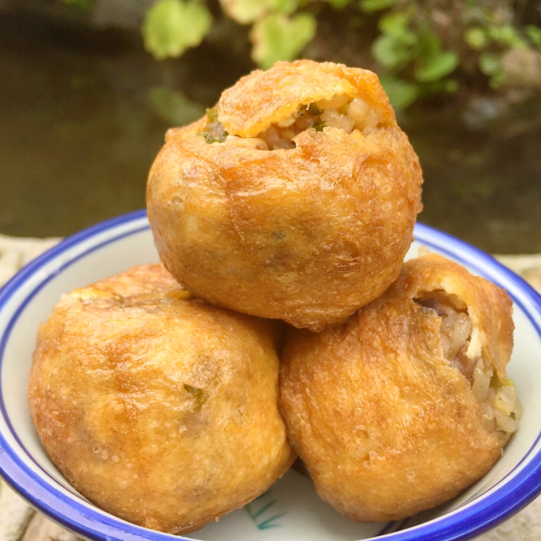 阿灌做的油豆腐酿