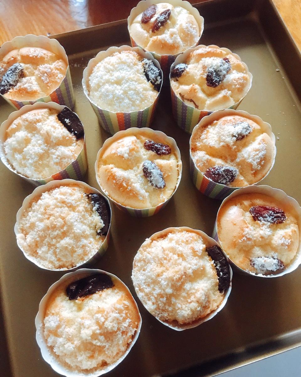 纸杯蛋糕 8寸戚风蛋糕的量