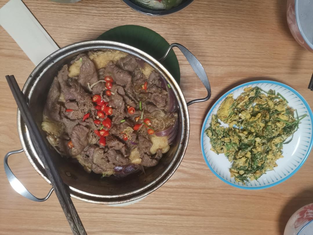 沙茶牛肉煲(潮汕味道)