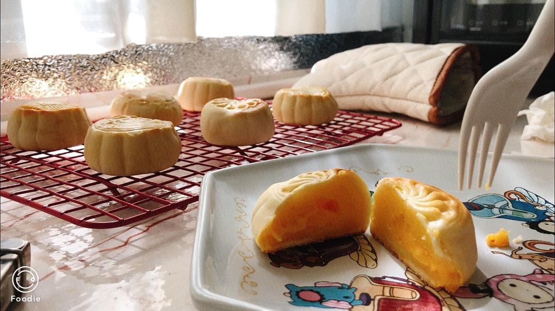 流心奶黄月饼（无吉士粉/转化糖浆版本）【曼食慢语】