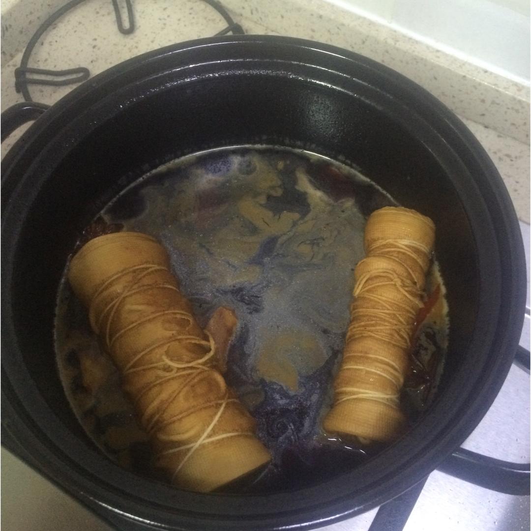 堂妈教你做香辣豆皮卷