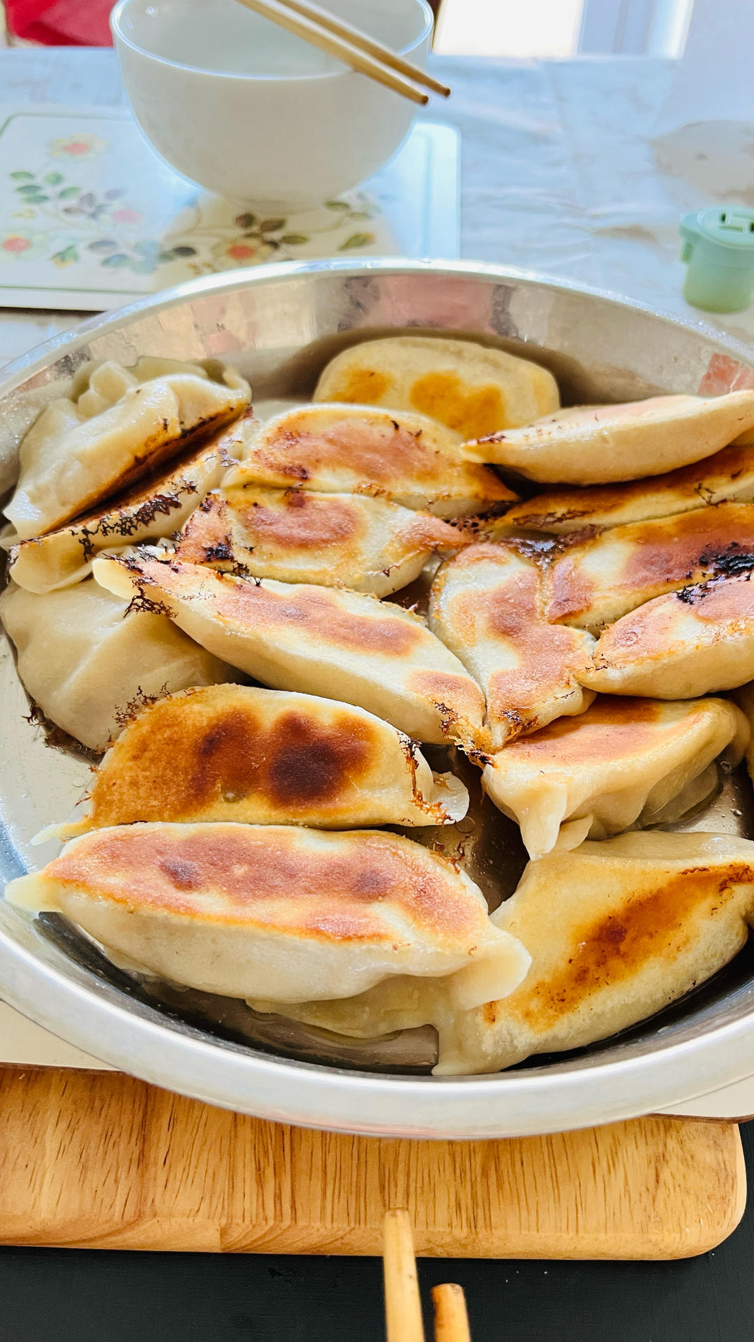 香脆锅贴❗️美味锅贴自己做✌馄饨皮版❗️皮薄馅嫩