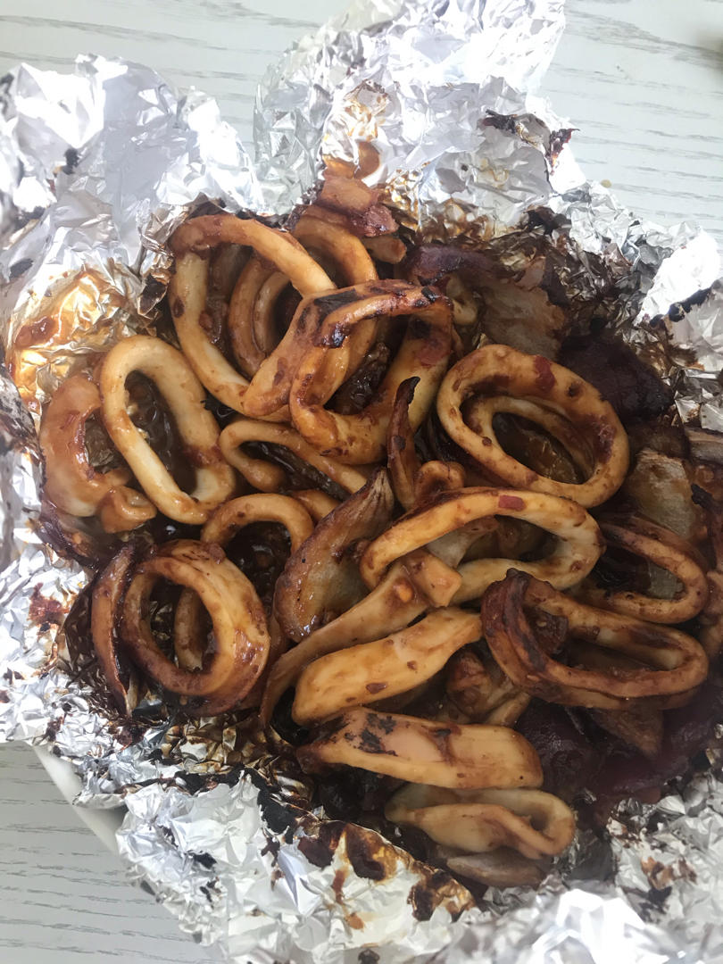 平底锅版【铁板鱿鱼】，学会了摆摊必火！