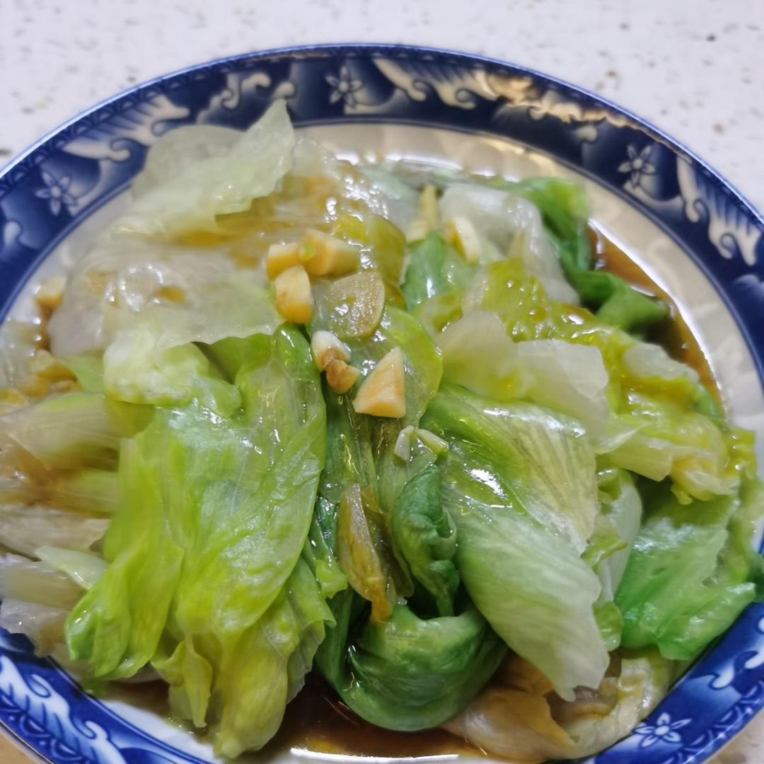 白灼西生菜
