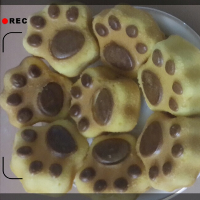 猫爪蛋糕 
猫爪模具12个