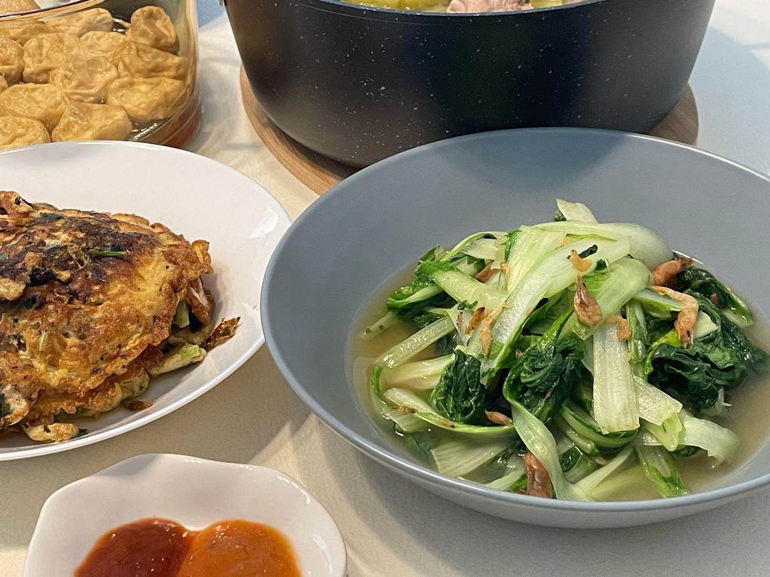 超级好吃的虾皮小白菜