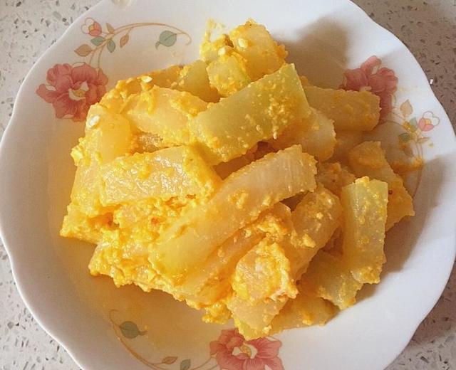 咸蛋黄焗冬瓜（非油炸）的做法