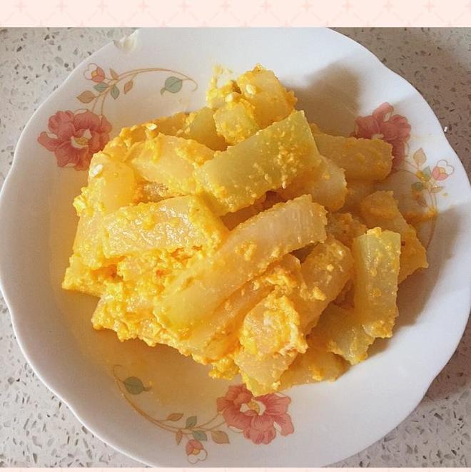 咸蛋黄焗冬瓜（非油炸）的做法