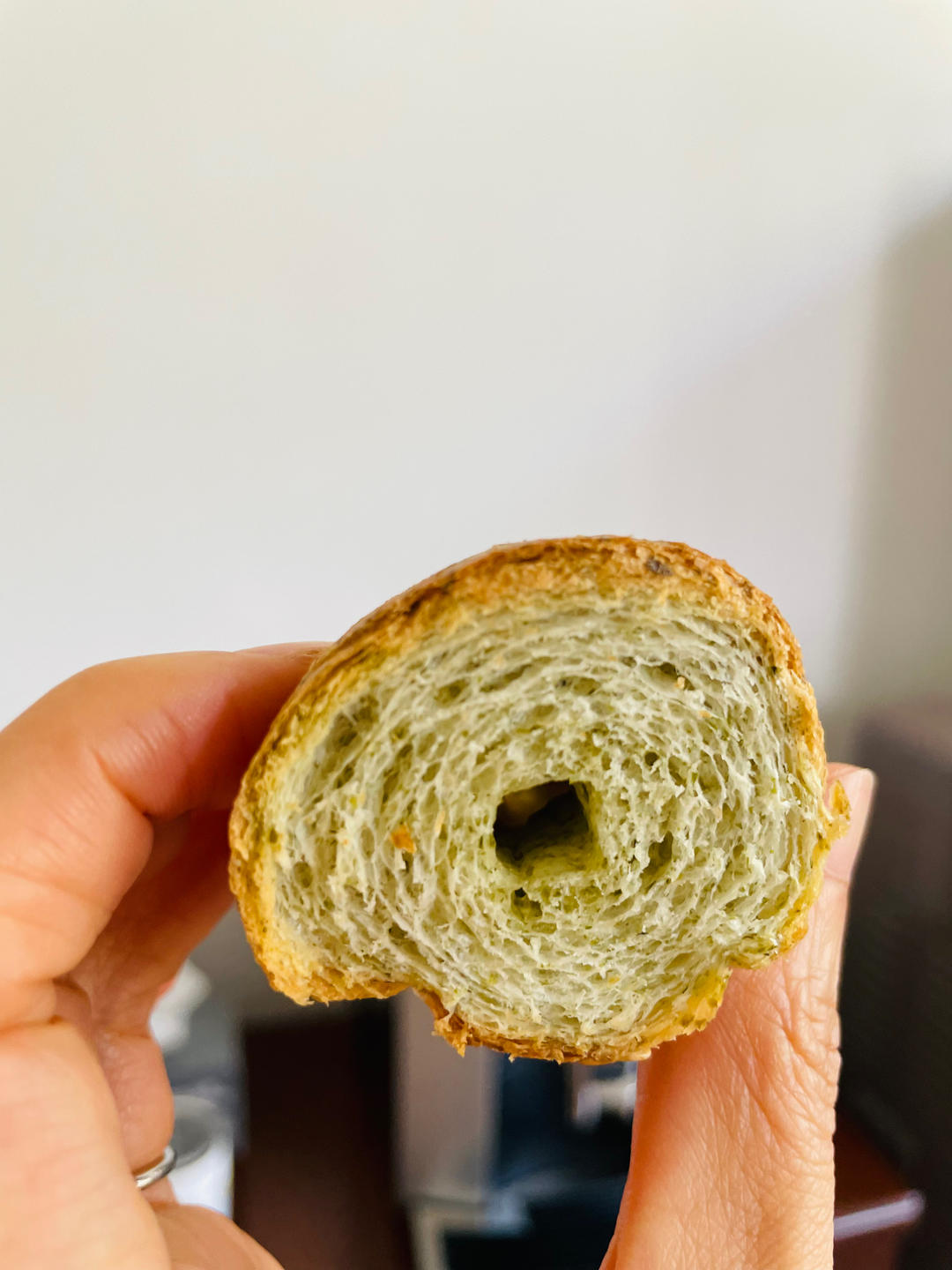 脆皮海苔盐面包｜法国老面