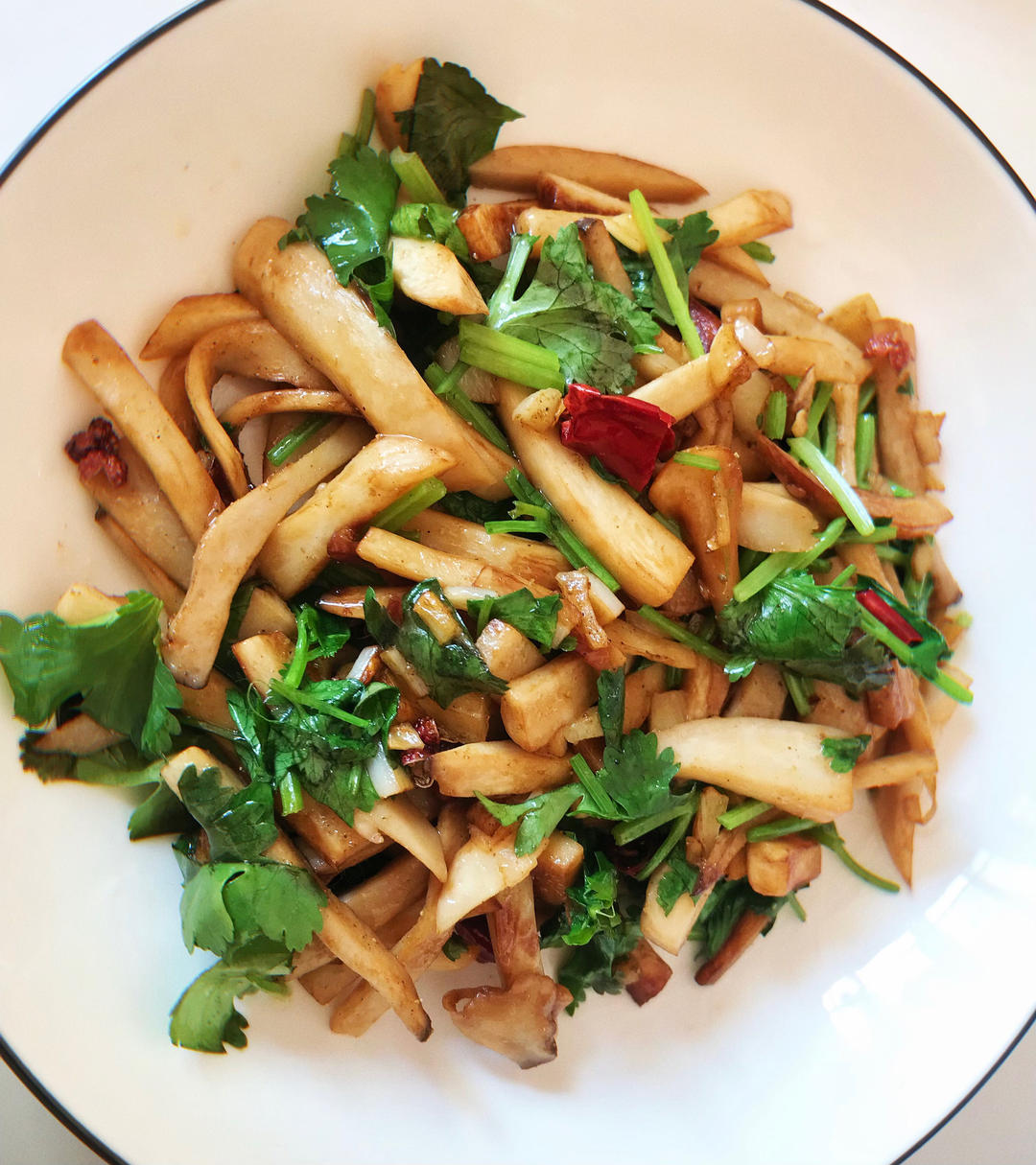 越嚼越香‼️比肉还要好吃👉干煸孜然杏鲍菇