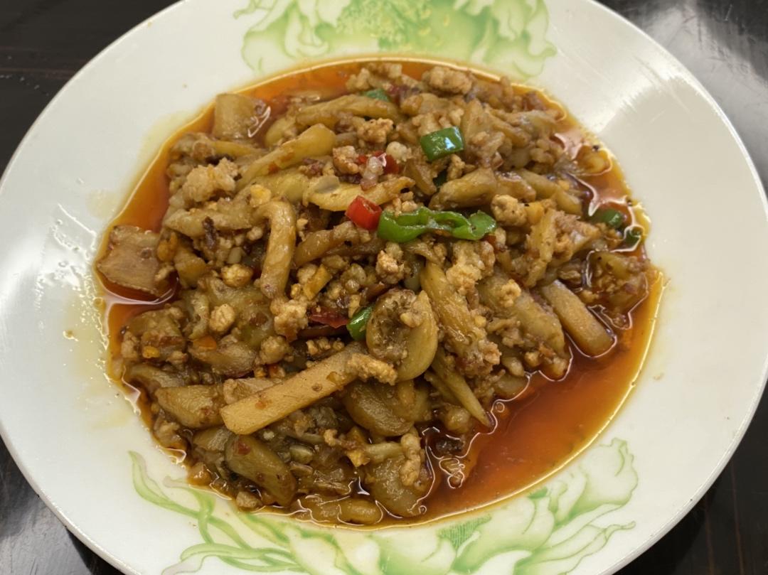 红烧肉沫茄子