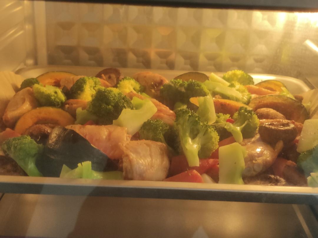 低卡鸡翅烤时蔬，有手就会好吃还不长肉！