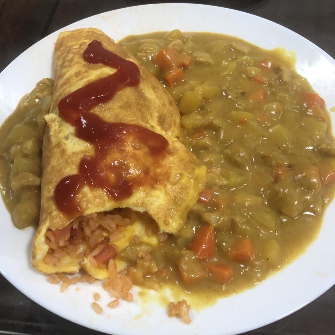 这是头牌了丨好吃的飞起来～🍛咖喱蛋包饭