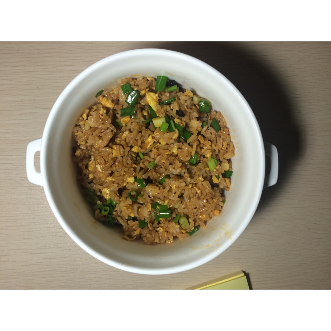 小时候的酱油炒饭