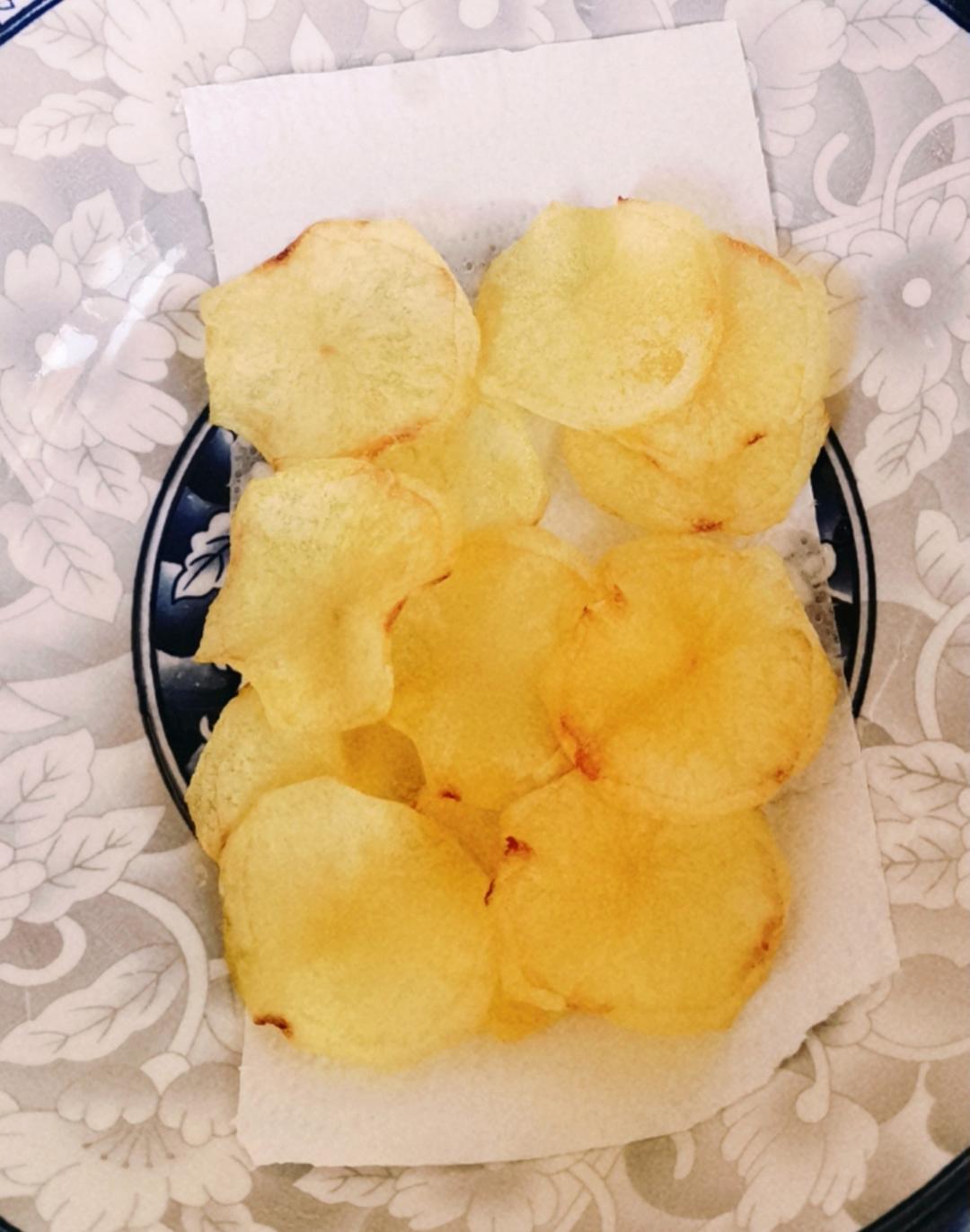 🔥焦香酥脆～自制薯片，嘎嘣脆秒杀膨化薯片