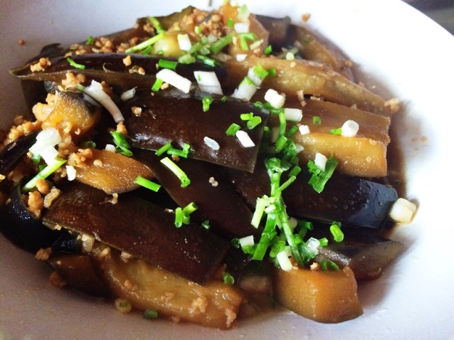 红烧肉末茄子