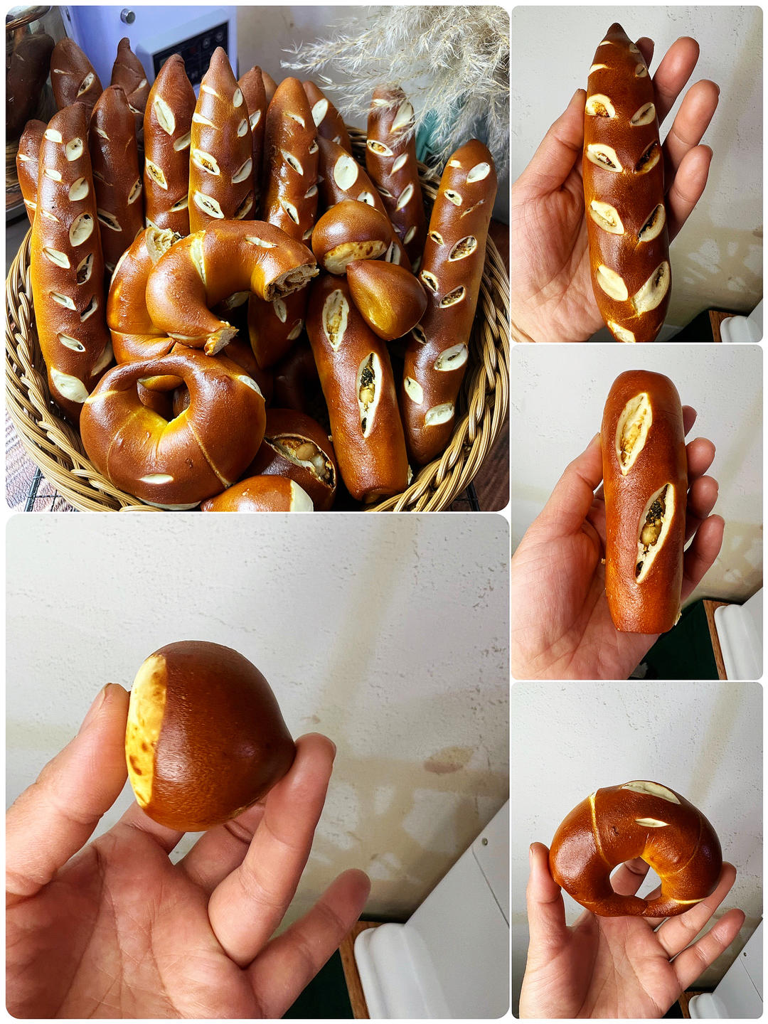 耐嚼干粮碱水面包（发酵细节）