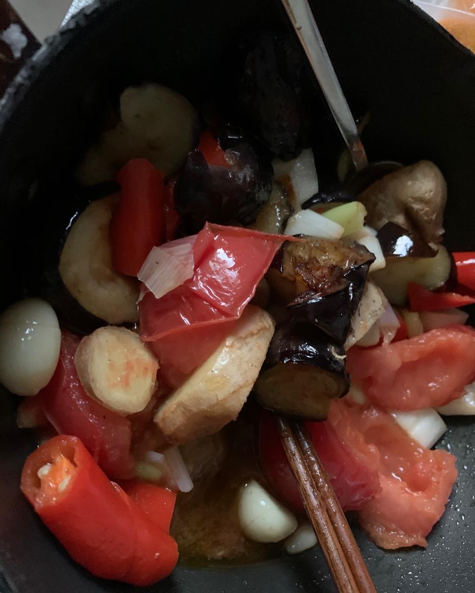 西红柿烧茄子