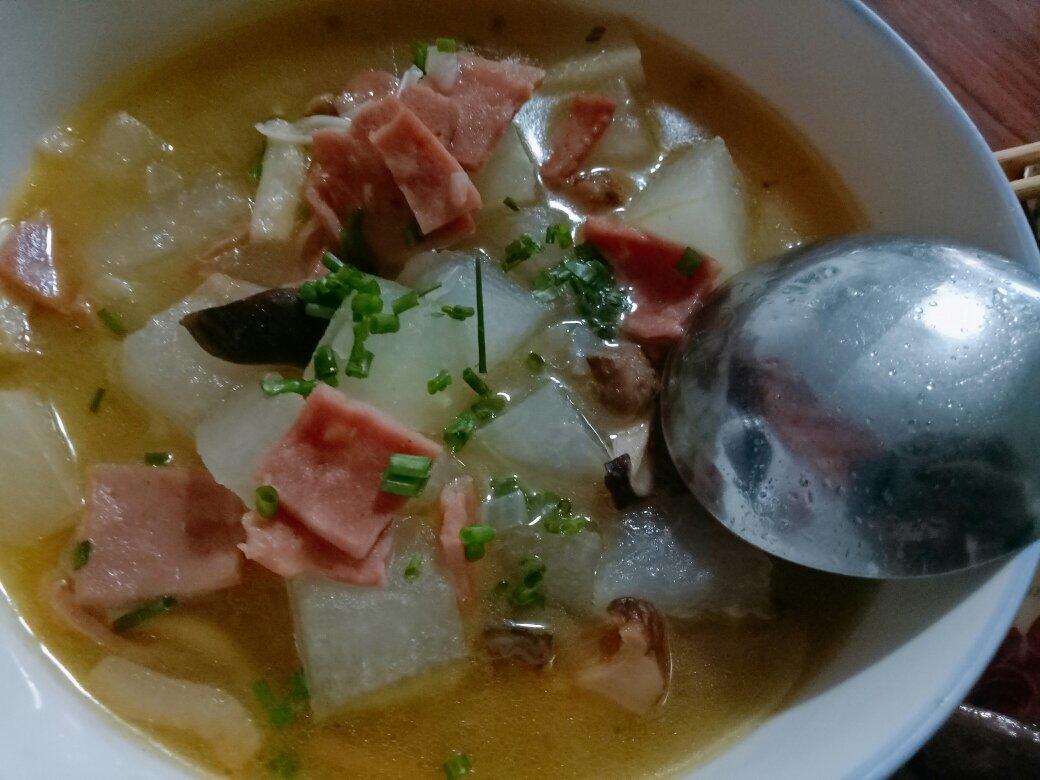 冬瓜火腿汤 鲜得掉眉毛！