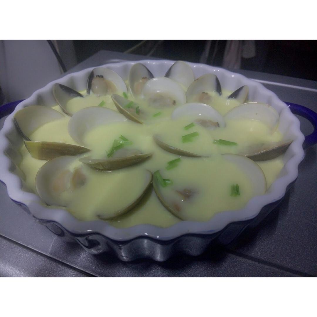 超滑嫩的蛤蜊炖蛋