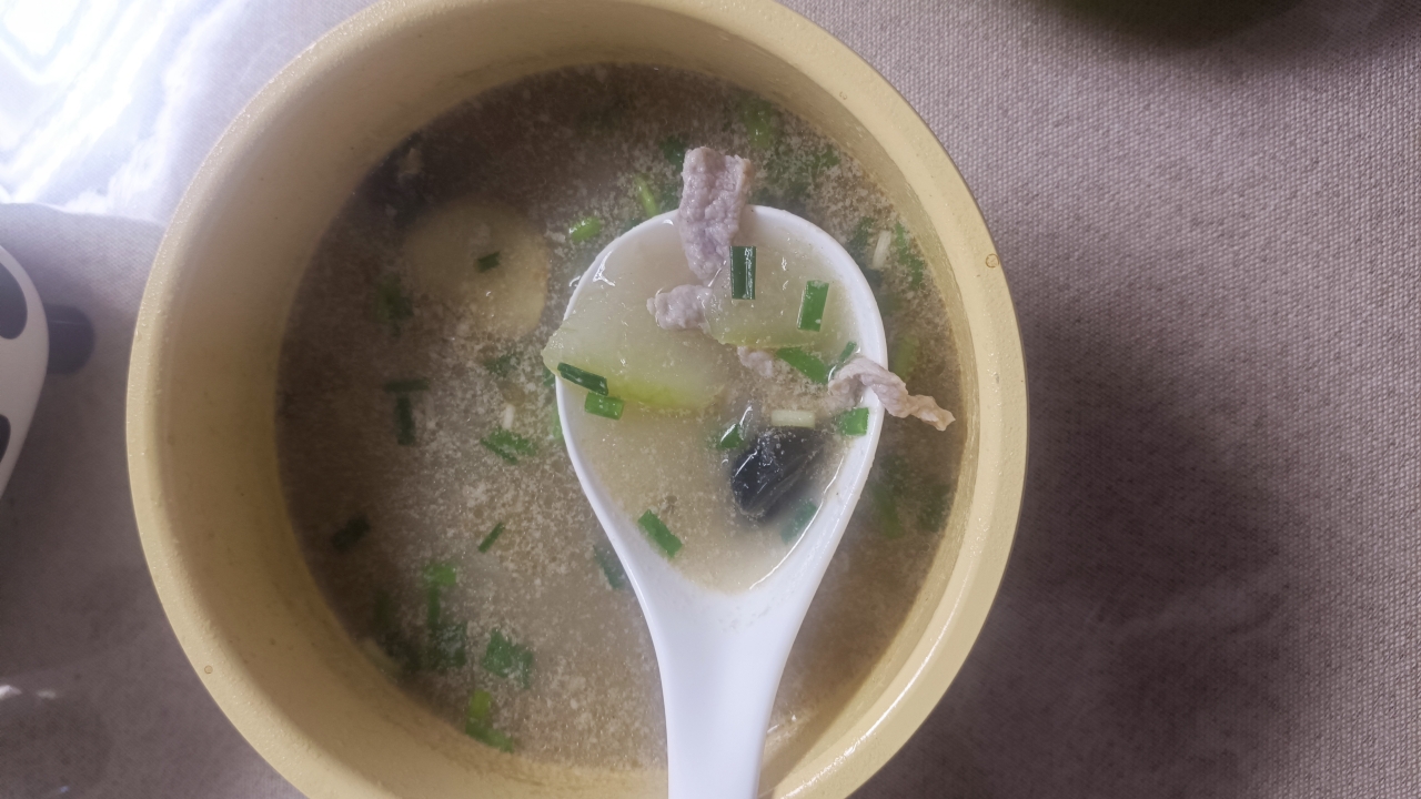 武汉版冬瓜皮蛋肉丝汤