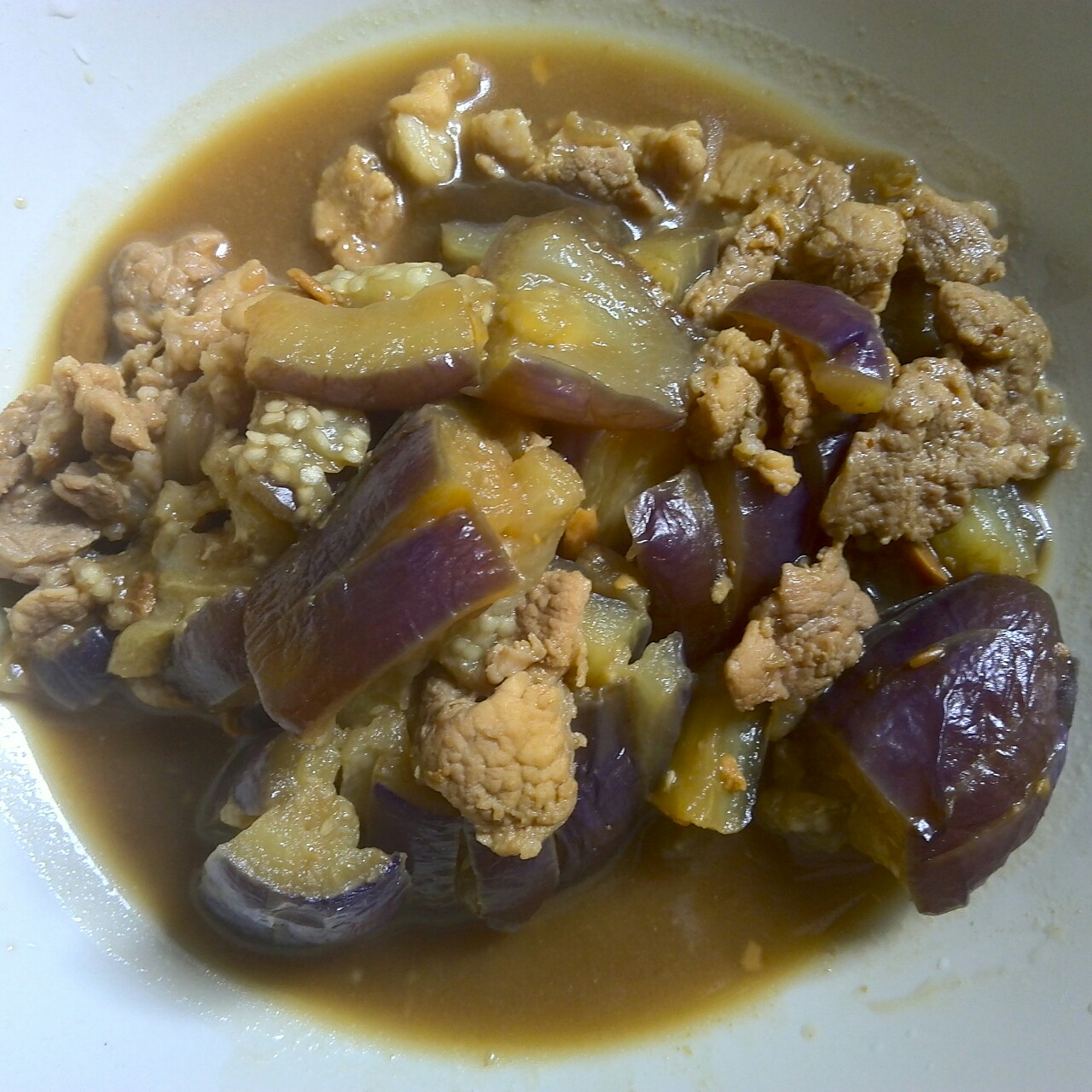 烂肉焖茄子
