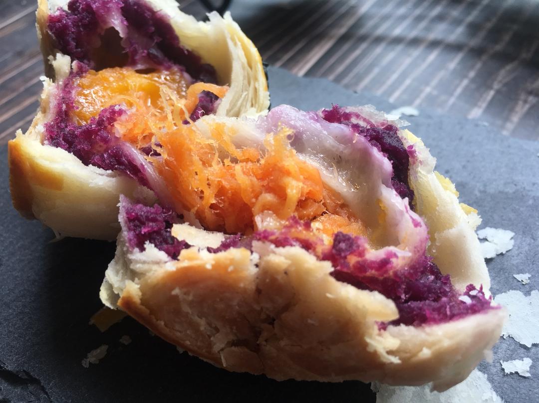 女侠森森福利分享：月饼紫薯馅