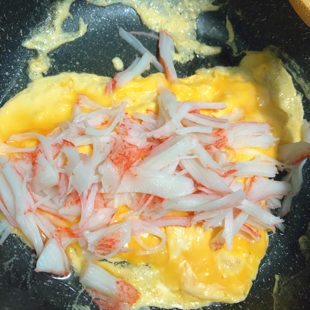 蟹肉炒鸡蛋