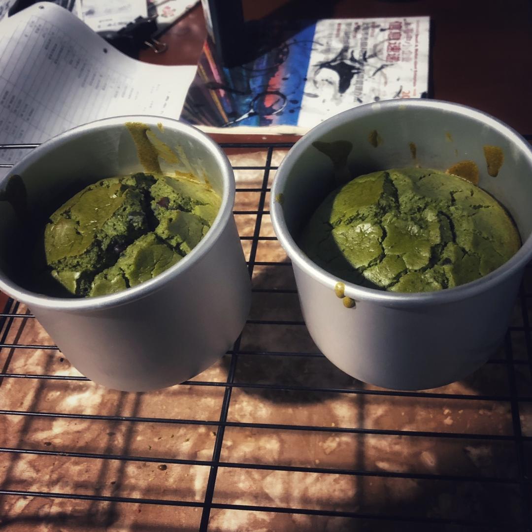 抹茶蜜豆戚风