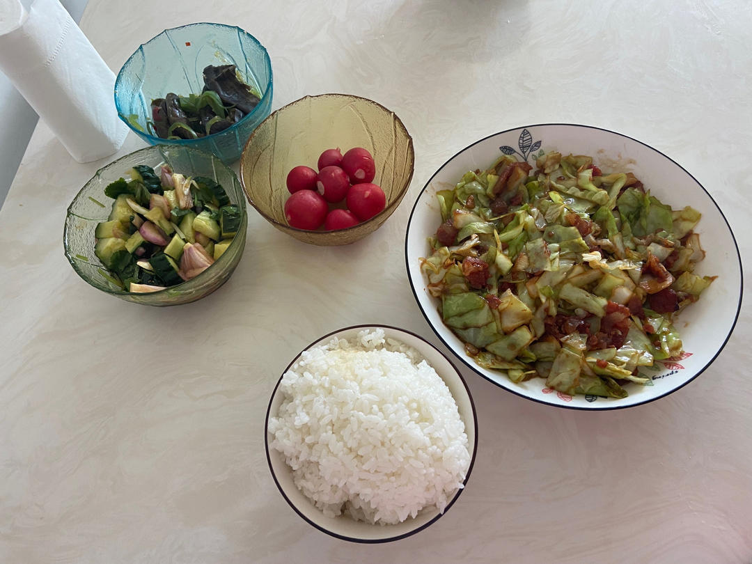 这么炒包菜，吃到空碗