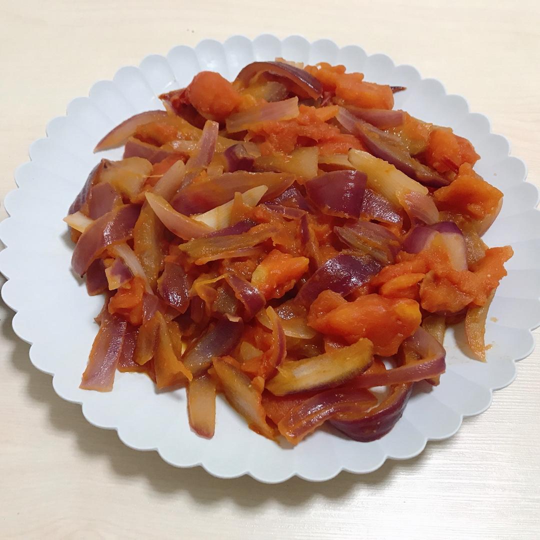 洋葱炒西红柿