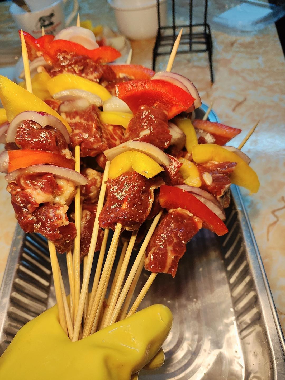 烤牛肉串
