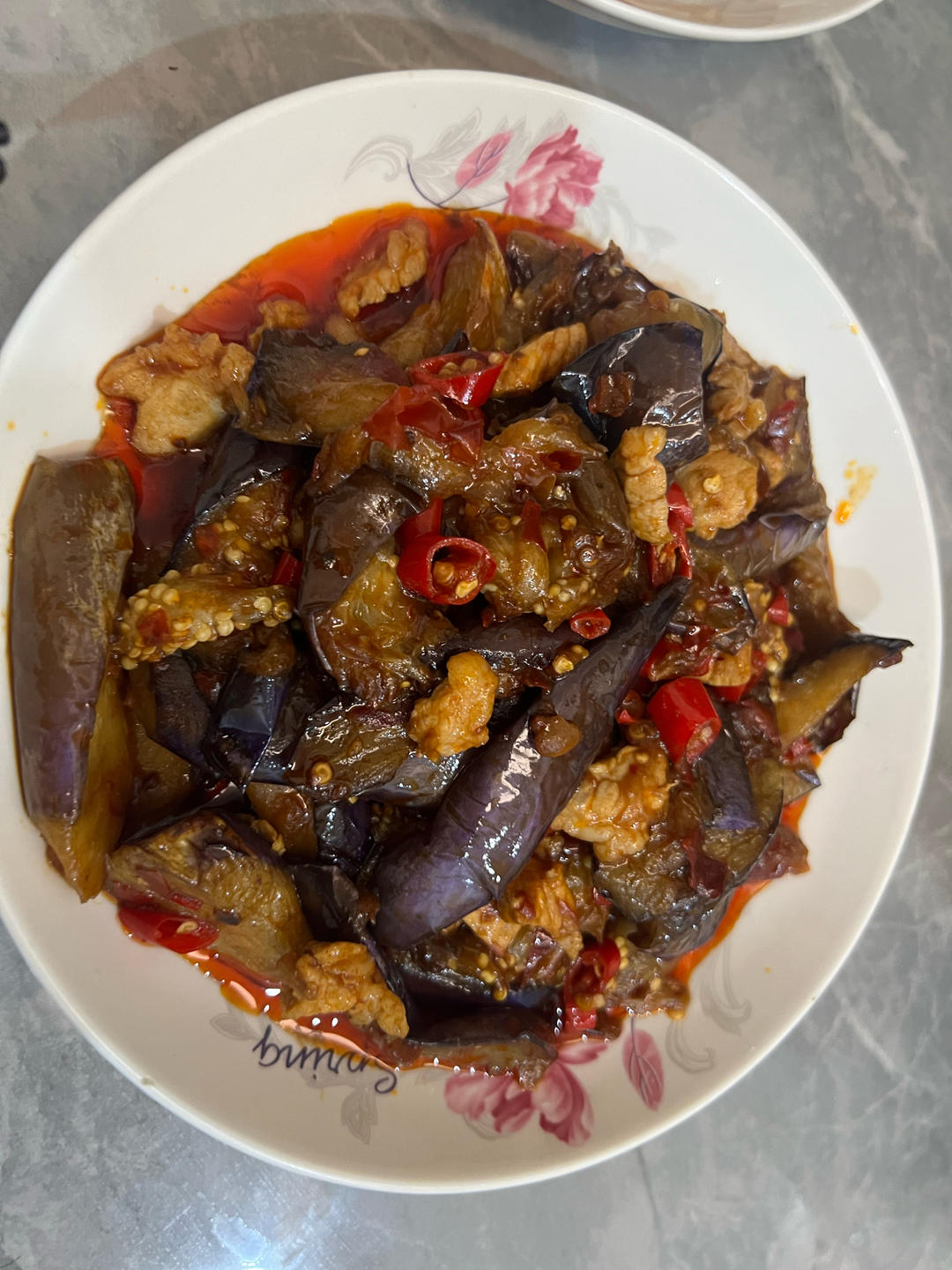 不会变黑的肉末茄子特别废饭