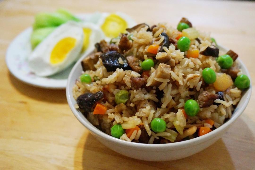 荷叶瑶柱焖饭（电饭锅）