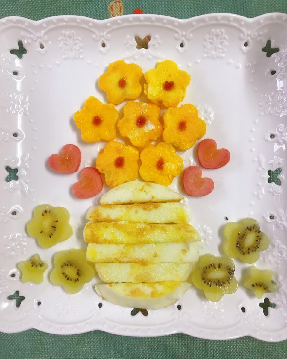 crystal_npm8做的馒头的春天(创意盘饰摆盘拼盘)