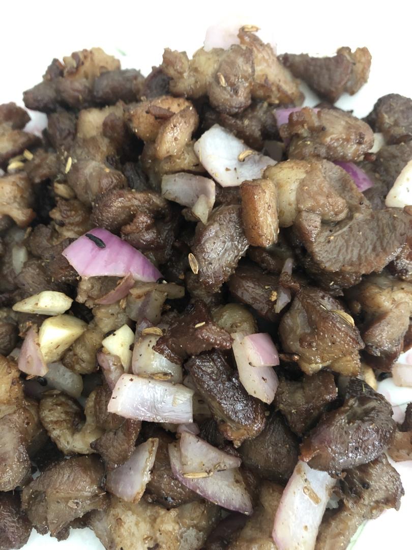 孜然羊肉粒