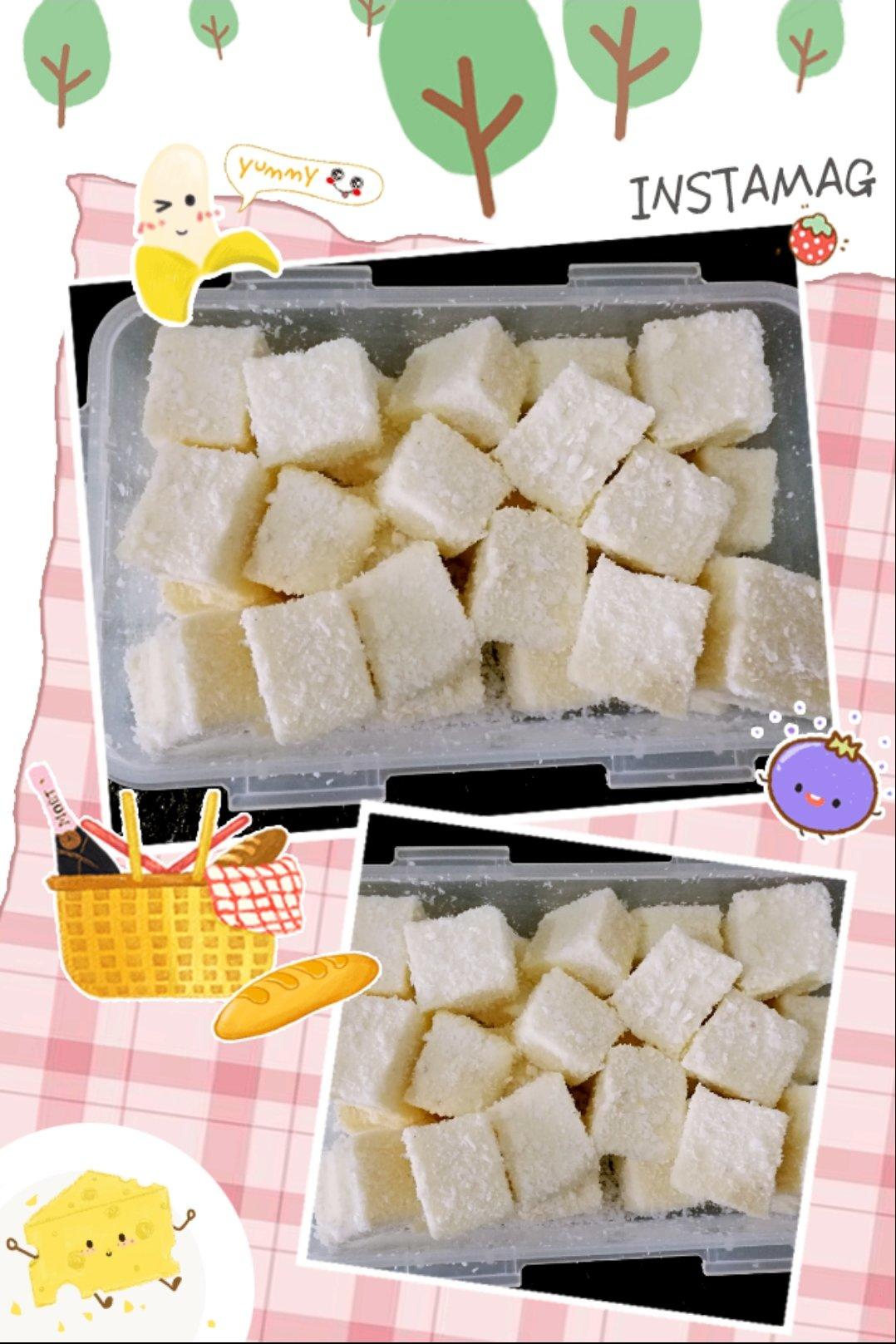 完胜85度C牛奶椰丝小方