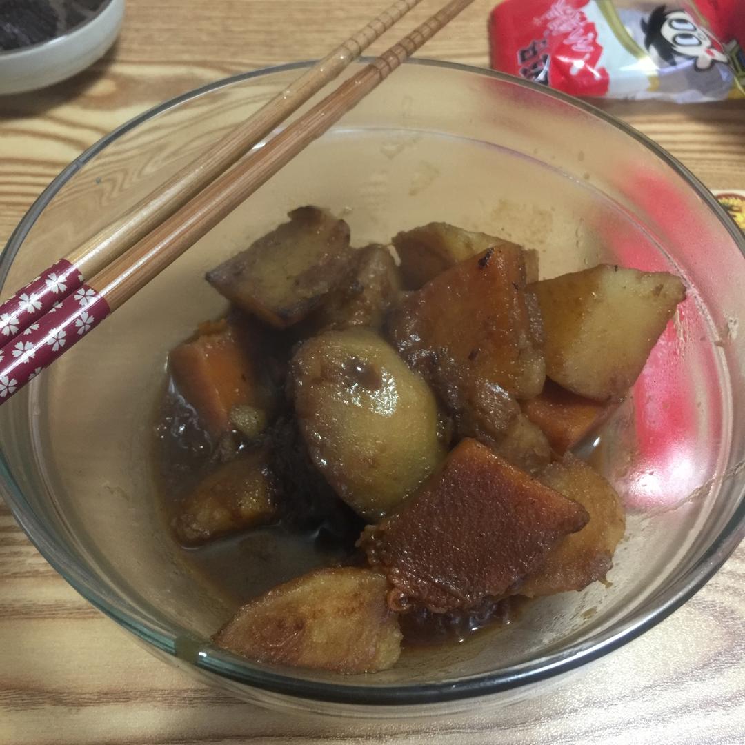 南瓜炖土豆