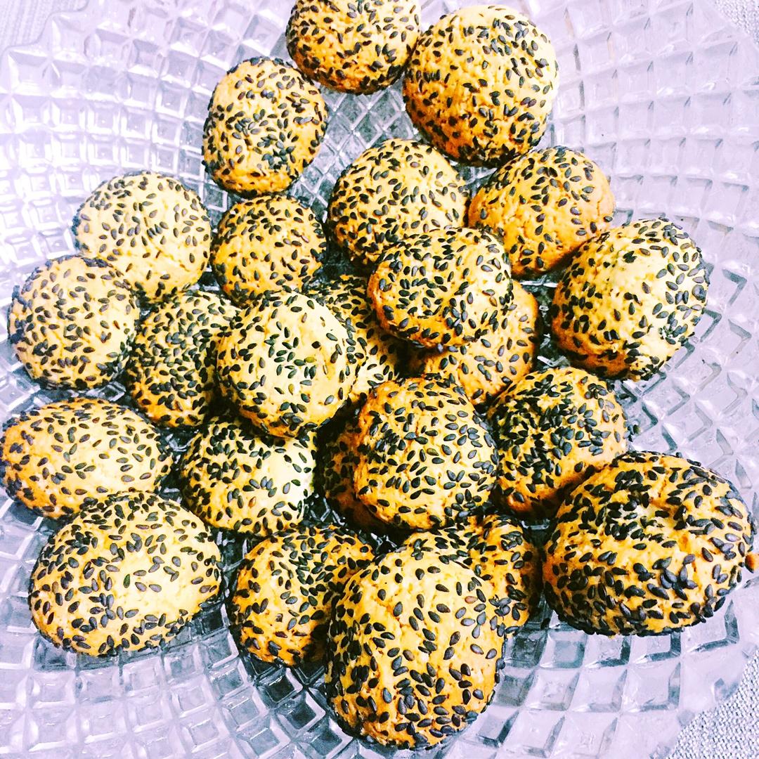 蛋黄芝麻酥，补钙小零嘴