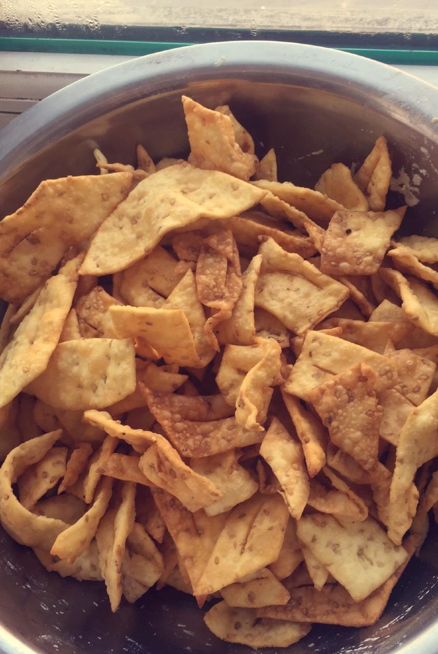 过年小食炸小果（焦叶）