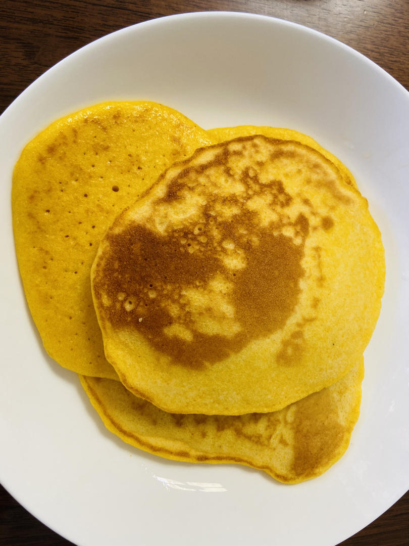 玉米面松饼，早起5分钟搞定，又软又健康