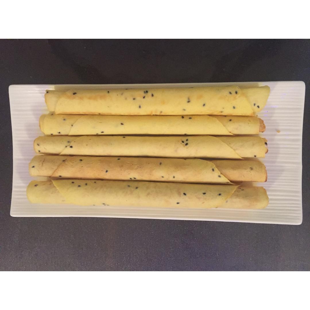 芝麻香酥蛋卷（视频食谱）