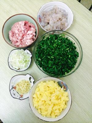 韭菜鸡蛋虾仁水饺的做法 步骤5